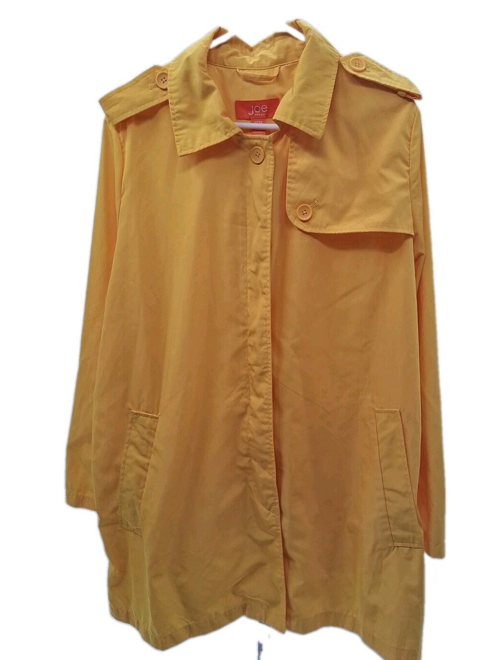 Joe Fresh Jacket Women's XL Yellow Lightweight Long Casual Outdoor Coat